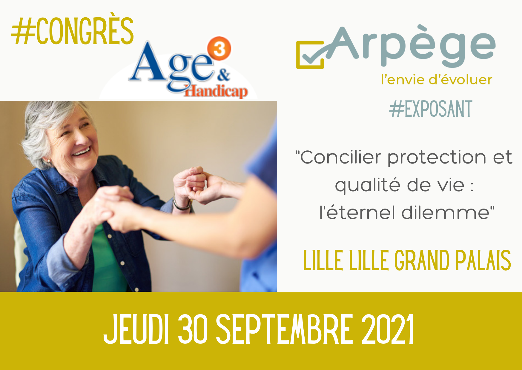 You are currently viewing Arpège expose au congrès AGE3 – Lille Grand Palais !